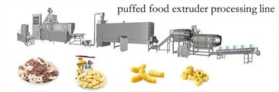 Máquina extrusora de arroz folhado