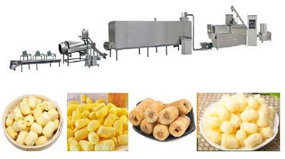 Máquina de fazer salgadinhos de milho tufado